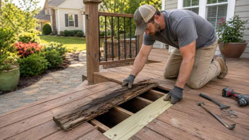 Rotten Deck Board Replacement